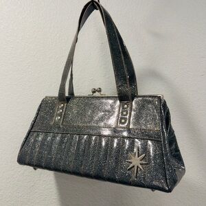Lux De Ville Starlite Collection, Silver Sparkle Women’s Shoulder Bag